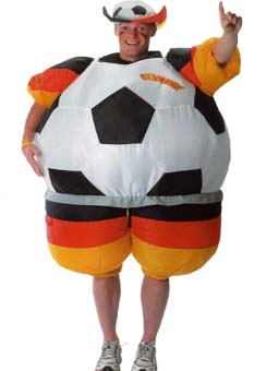 costume di carnevale VESTITO PALLONE GONFIABILE GERMANIA
